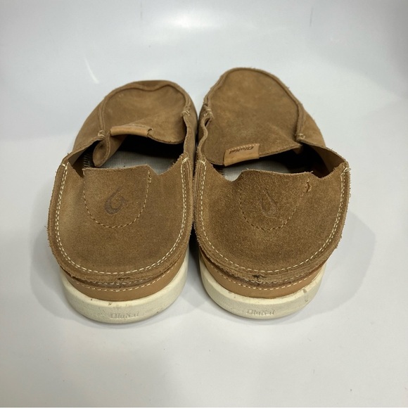 Olukai Nalukai Kala slip on shoes loafers tan brown men’s size 13 casual trendy - Picture 5 of 11